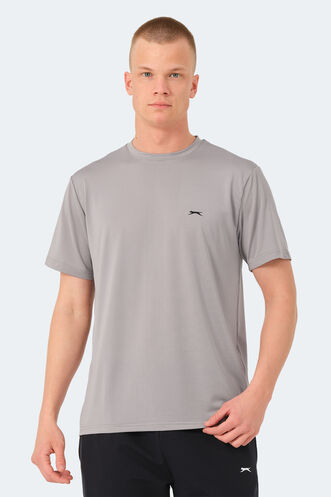 Slazenger - Slazenger OSWIN Erkek T-Shirt Gri