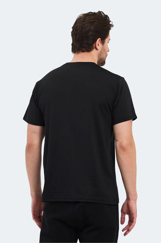 Slazenger OSWIN Erkek T-Shirt Siyah - Thumbnail