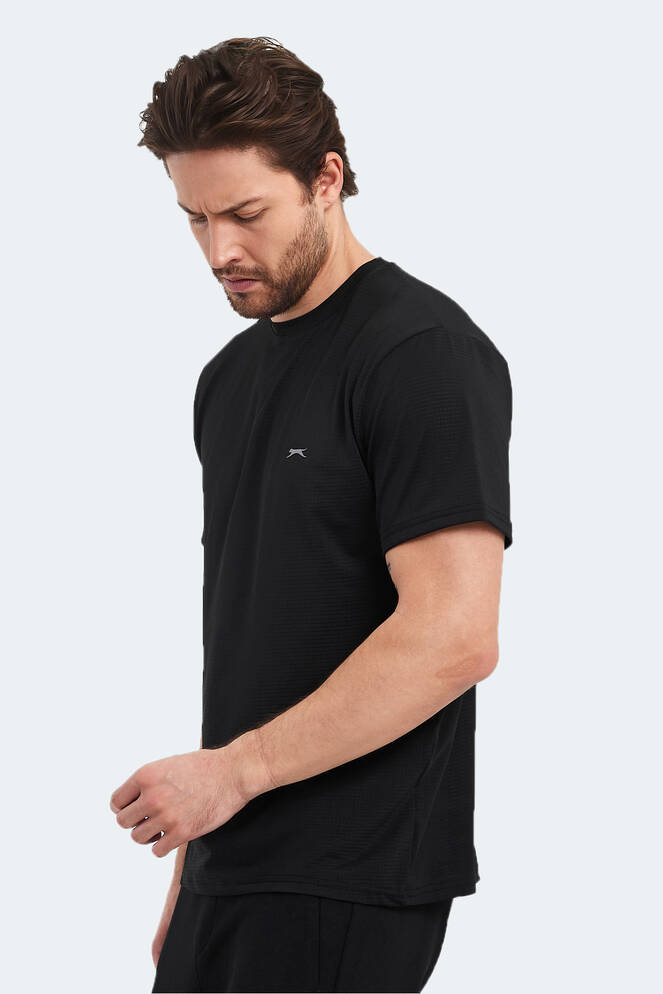 Slazenger OSWIN Erkek T-Shirt Siyah