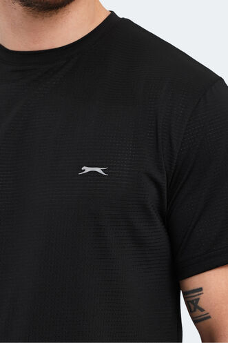 Slazenger OSWIN Erkek T-Shirt Siyah - Thumbnail