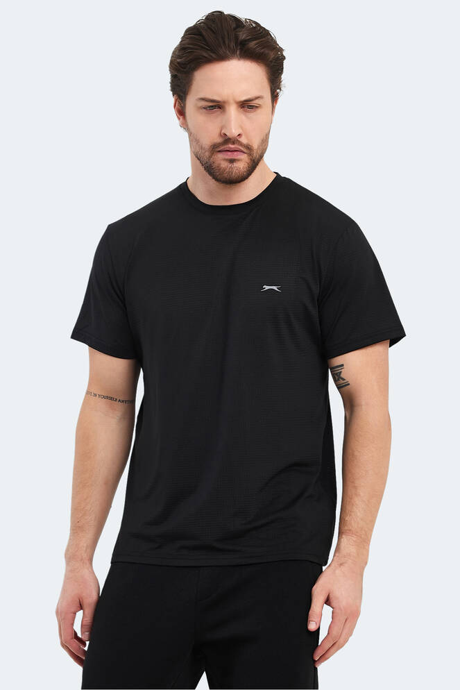 Slazenger OSWIN Erkek T-Shirt Siyah