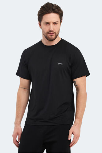 Slazenger OSWIN IN Erkek Siyah Tişört - Thumbnail