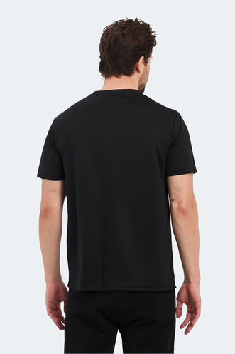 Slazenger OTAR Erkek T-Shirt Siyah - Thumbnail