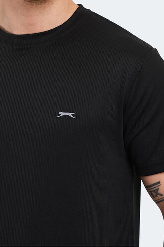 Slazenger OTAR Erkek T-Shirt Siyah - Thumbnail