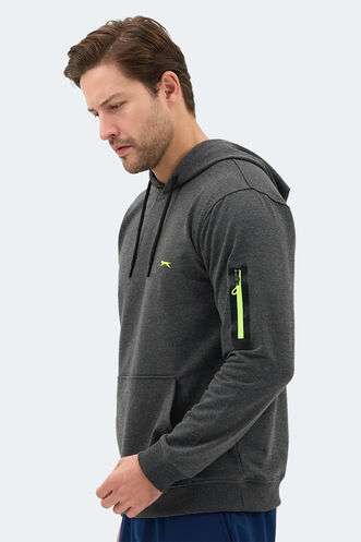 Slazenger OZZY Erkek Sweatshirt Koyu Gri - Thumbnail