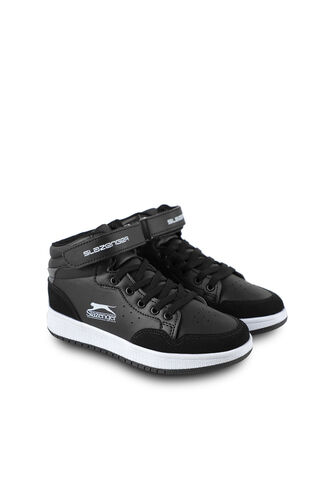 Slazenger PACE Sneaker Erkek Çocuk Ayakkabı Siyah - Beyaz - Thumbnail