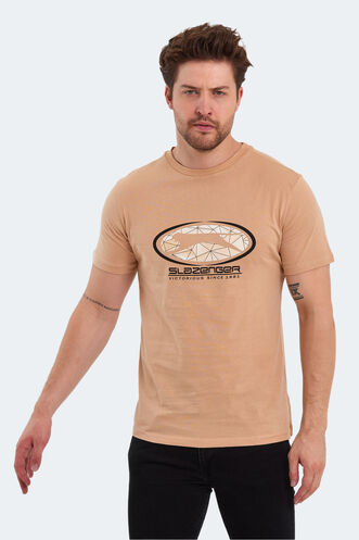Slazenger - Slazenger PACKER Erkek T-Shirt Bej