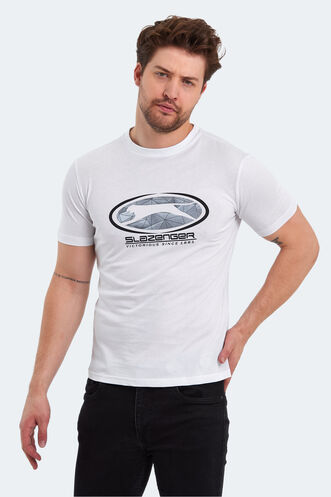 Slazenger - Slazenger PACKER Erkek T-Shirt Beyaz