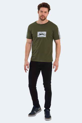 Slazenger PADERAU IN Erkek Baskılı Haki Tişört - Thumbnail