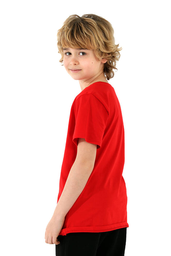 Slazenger PALLE Erkek Çocuk Kısa Kollu T-Shirt Kırmızı