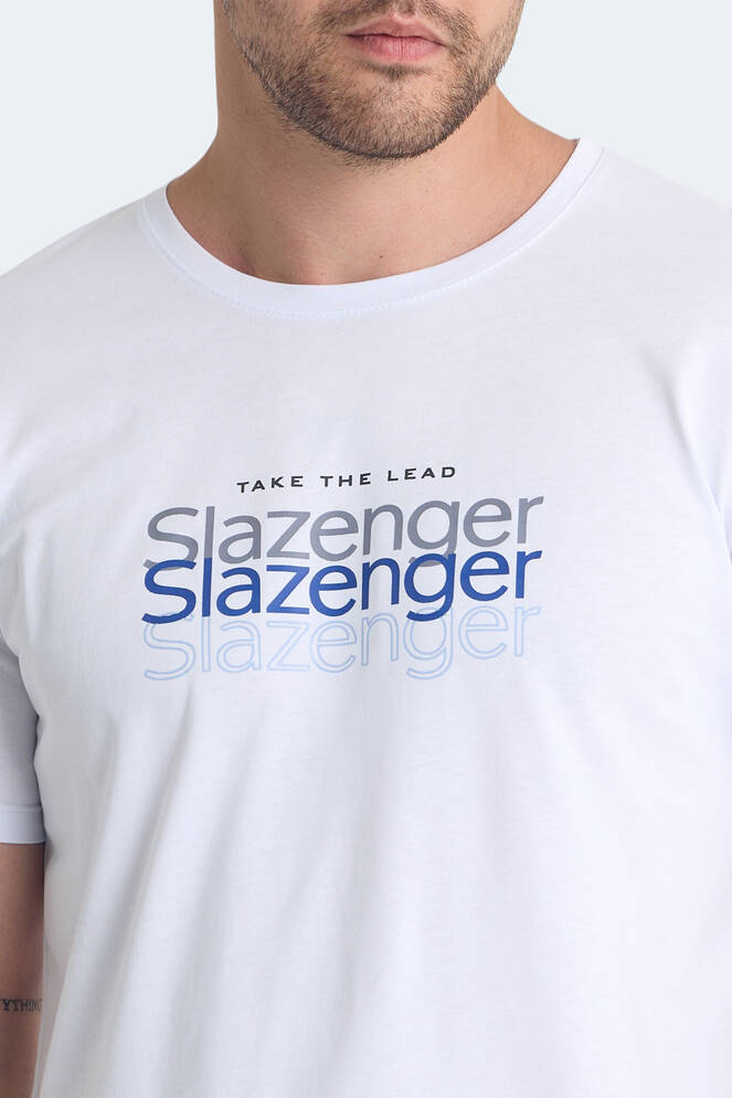 Slazenger PALLU Erkek T-Shirt Beyaz