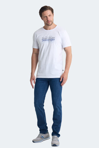 Slazenger PALLU Erkek T-Shirt Beyaz - Thumbnail