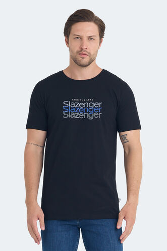 Slazenger - Slazenger PALLU Erkek T-Shirt Siyah