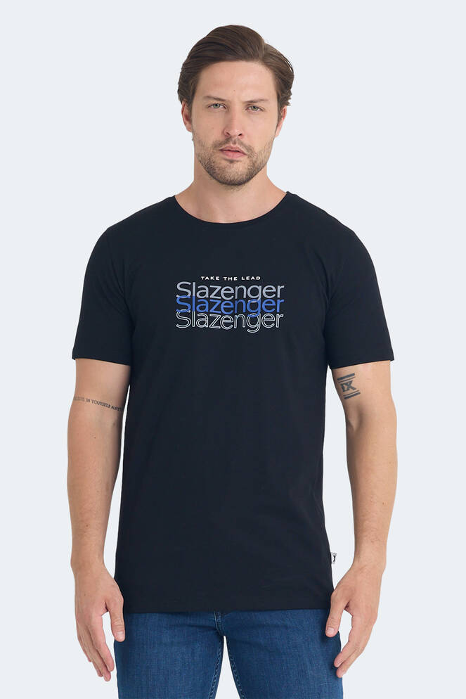 Slazenger PALLU Erkek T-Shirt Siyah