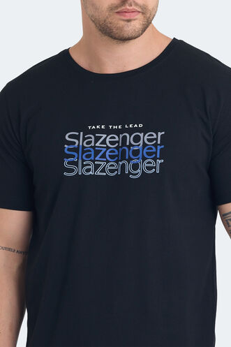 Slazenger PALLU Erkek T-Shirt Siyah - Thumbnail