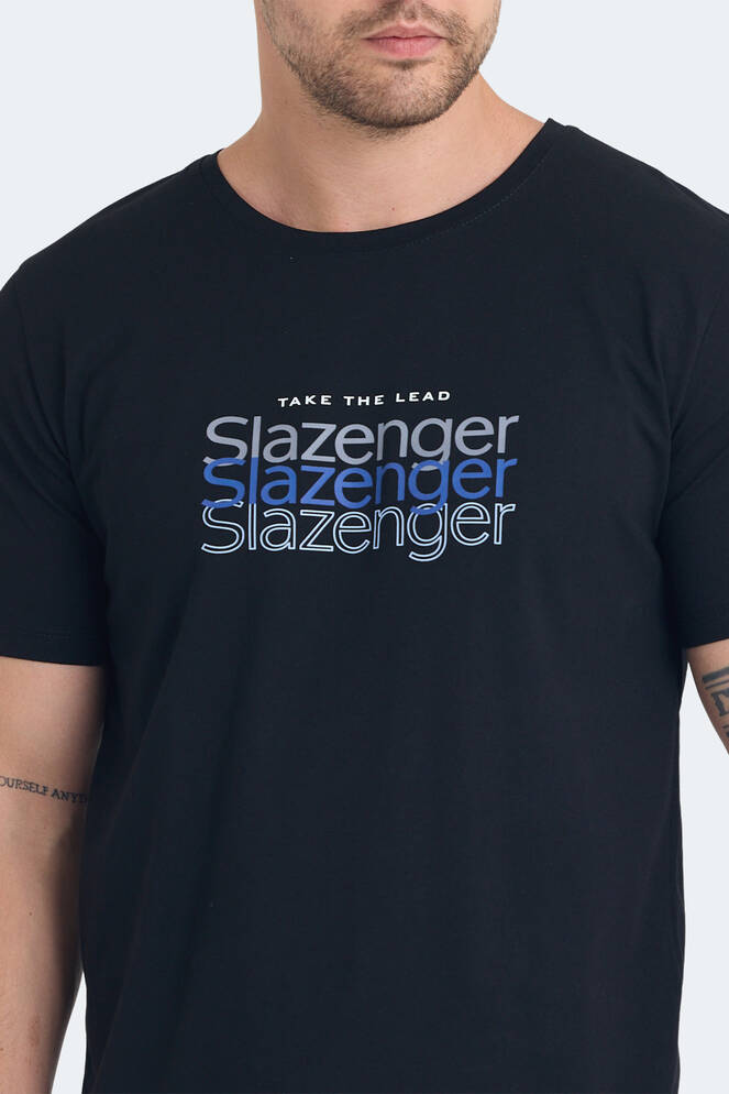Slazenger PALLU Erkek T-Shirt Siyah