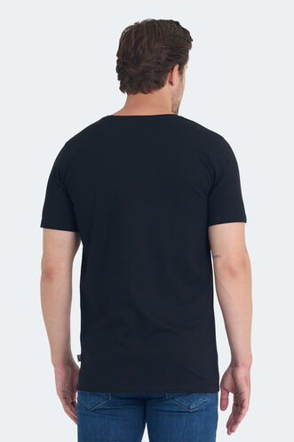 Slazenger PALLU Men's T-Shirt Black - Thumbnail