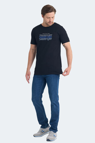 Slazenger PALLU Men's T-Shirt Black - Thumbnail