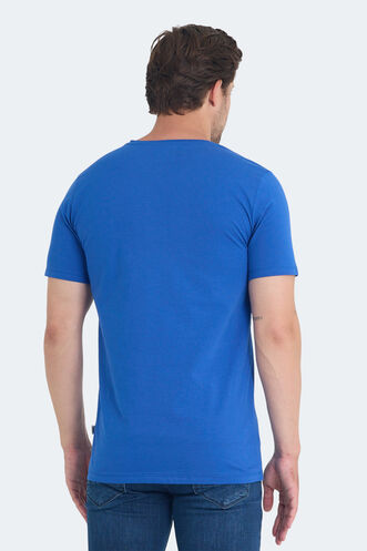 Slazenger PALLU Men's T-Shirt Saks Blue - Thumbnail
