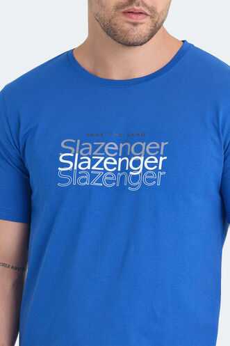 Slazenger PALLU Men's T-Shirt Saks Blue - Thumbnail