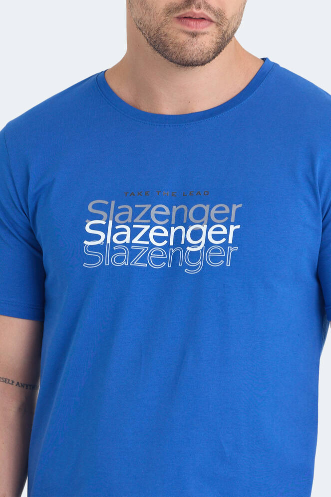 Slazenger PALLU Men's T-Shirt Saks Blue