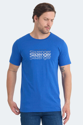 Slazenger PALLU Men's T-Shirt Saks Blue - Thumbnail