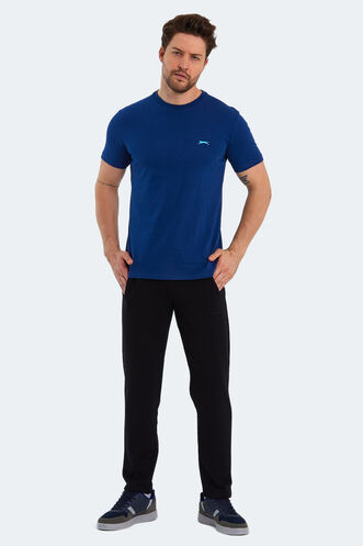Slazenger PANCO I Erkek Indigo Tişört - Thumbnail