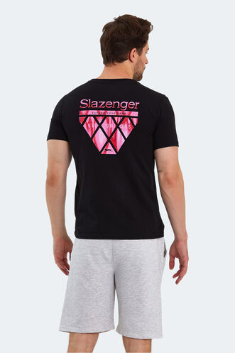 Slazenger PANCO Men's Short Sleeve T-Shirt Black - Thumbnail