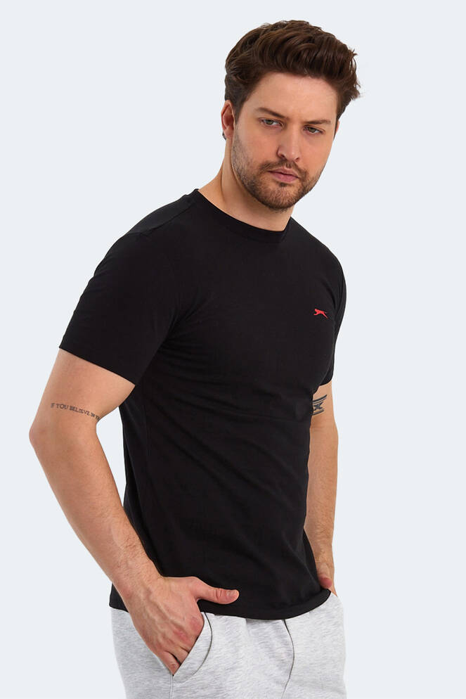 Slazenger PANCO Men's Short Sleeve T-Shirt Black