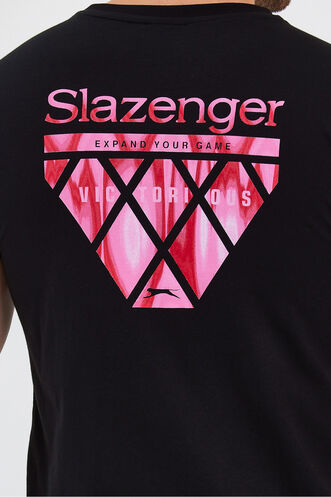 Slazenger PANCO Men's Short Sleeve T-Shirt Black - Thumbnail