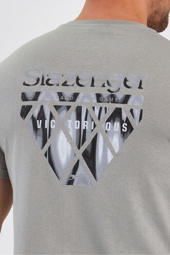 Slazenger PANCO Men's Short Sleeve T-Shirt Gray - Thumbnail