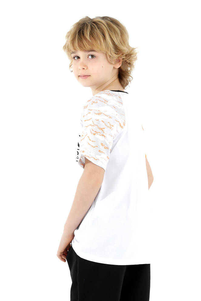 Slazenger PARVEEN Erkek Çocuk Kısa Kollu T-Shirt Beyaz