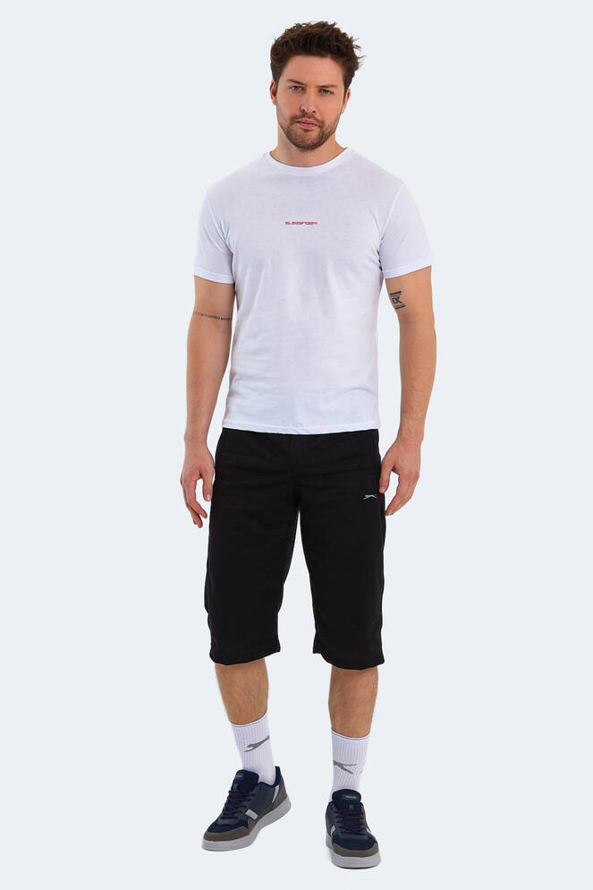Slazenger PATSY IN Erkek Baskılı Beyaz Tişört