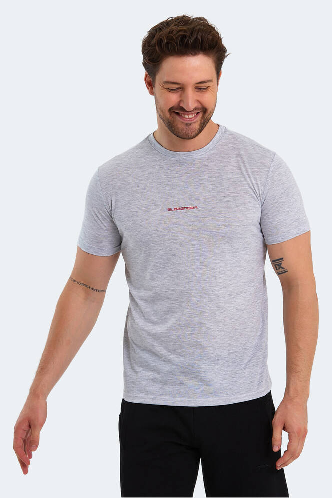 Slazenger PATSY IN Erkek Baskılı Ekru Tişört