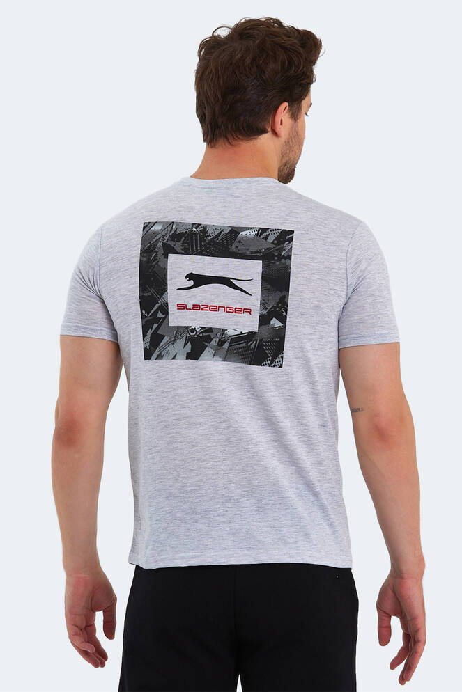 Slazenger PATSY IN Erkek Baskılı Ekru Tişört