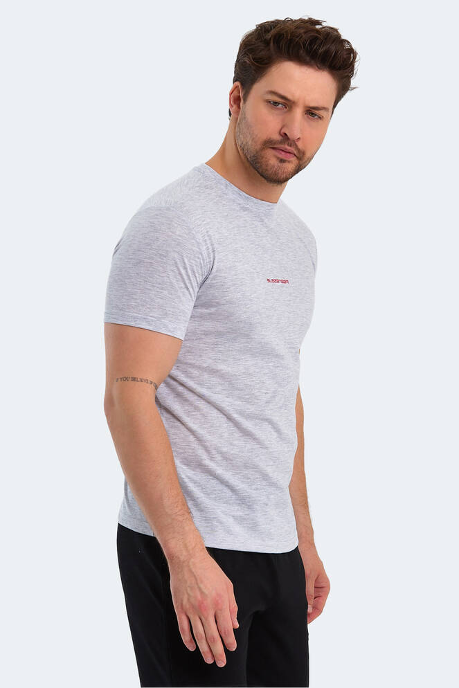 Slazenger PATSY IN Erkek Baskılı Ekru Tişört