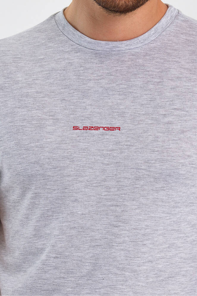 Slazenger PATSY IN Erkek Baskılı Ekru Tişört