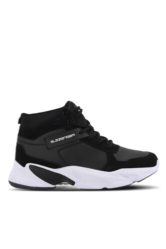 Slazenger PATTERN Sneaker Men's Shoes Black - White - Thumbnail