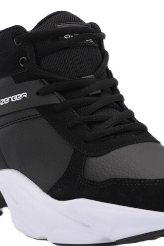 Slazenger PATTERN Sneaker Men's Shoes Black - White - Thumbnail