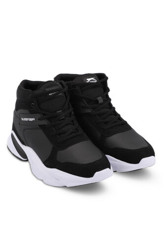 Slazenger PATTERN Sneaker Men's Shoes Black - White - Thumbnail