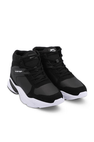 Slazenger PATTERN Sneaker Women's Shoes Black - White - Thumbnail