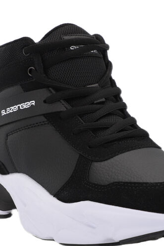Slazenger PATTERN Sneaker Women's Shoes Black - White - Thumbnail