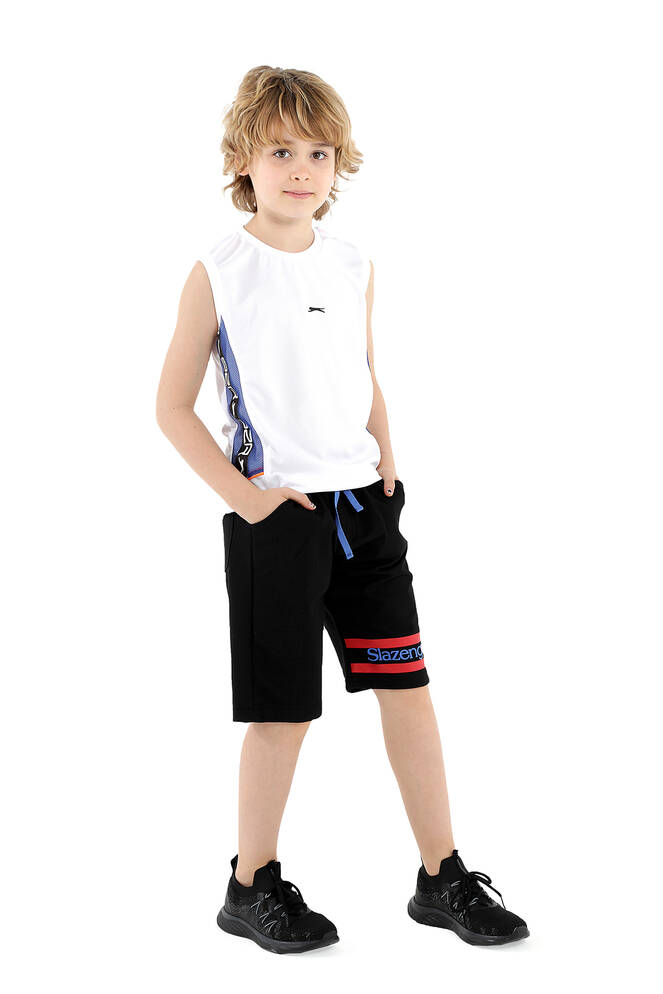 Slazenger PAULIEN Erkek Çocuk Şort Siyah