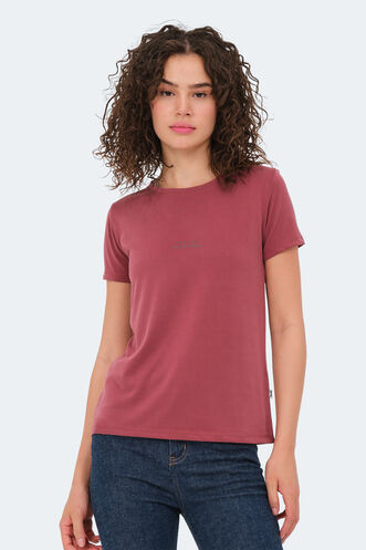 Slazenger - Slazenger PAYTONS Kadın T-Shirt Bordo