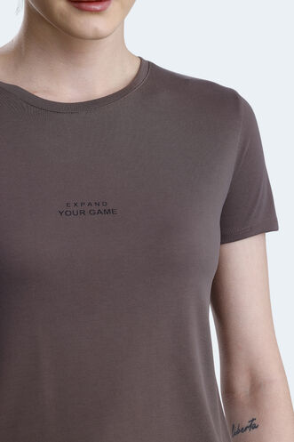 Slazenger PAYTONS Women's T-shirt Brown - Thumbnail