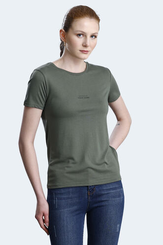 Slazenger PAYTONS Women's T-shirt Khaki - Thumbnail
