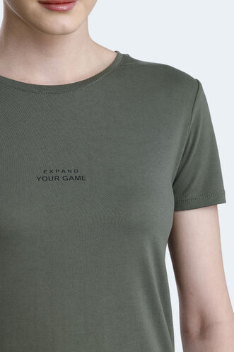 Slazenger PAYTONS Women's T-shirt Khaki - Thumbnail