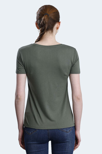 Slazenger PAYTONS Women's T-shirt Khaki - Thumbnail