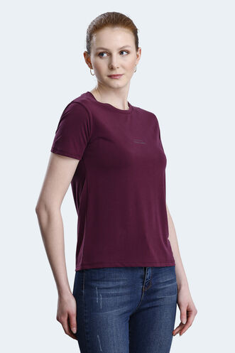 Slazenger PAYTONS Women's T-shirt Burgundy - Thumbnail