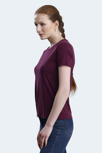 Slazenger PAYTONS Women's T-shirt Burgundy - Thumbnail